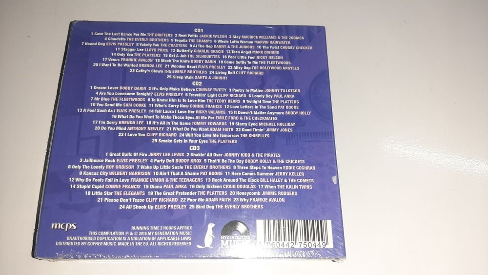 compilacao de 3cd's de Rock n roll ... 75 músicas!