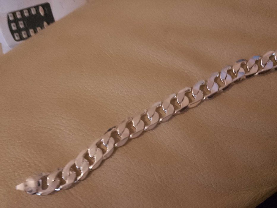 Łańcuszek Srebrny Srebro Warstwowe 35 gram 50 cm