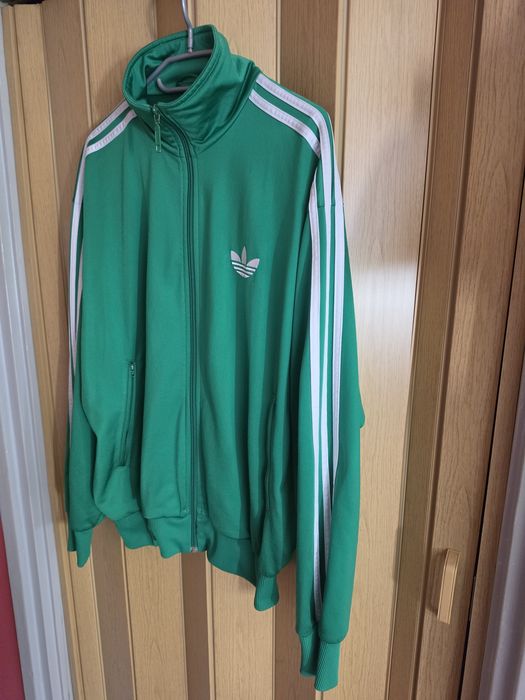 Zielona rozpinana bluza Adidas M