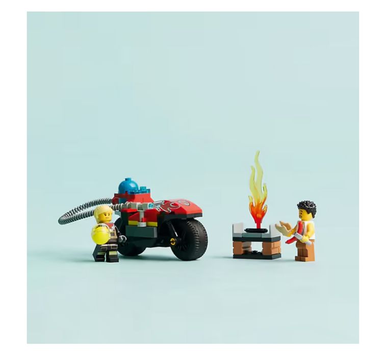 Lego city 60410 конструктор пожежний рятувальний мотоцикл