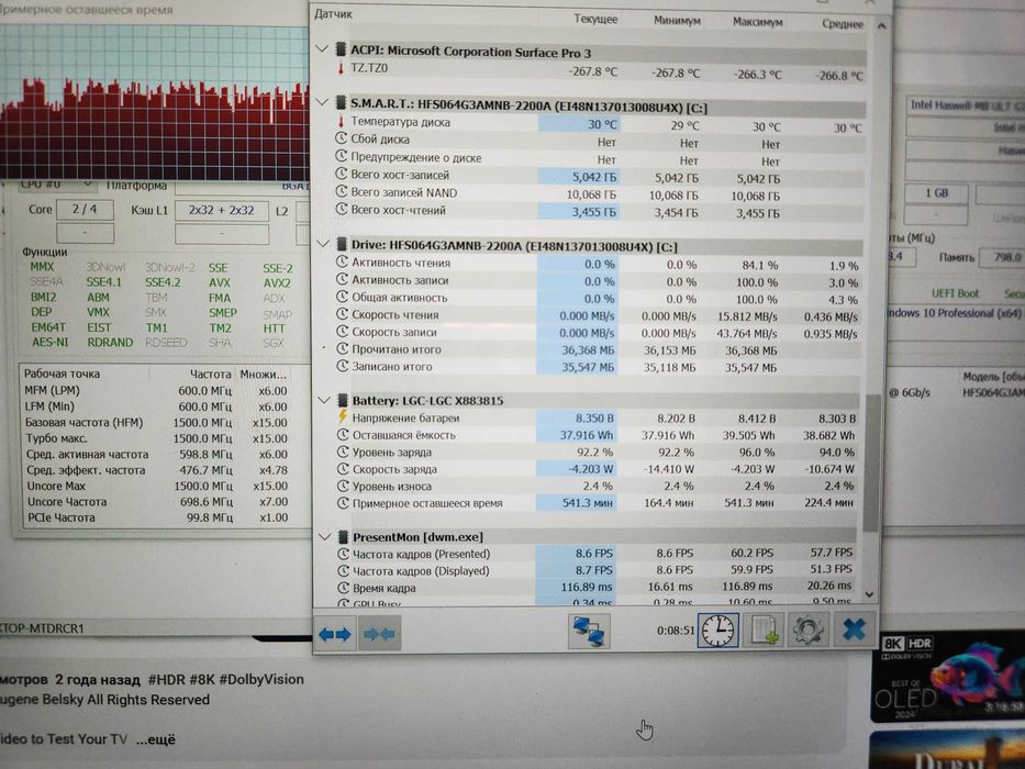 Планшет 2в1 Microsoft Surface Pro 3 12.2" QHD i3-4020Y 4/64Gb