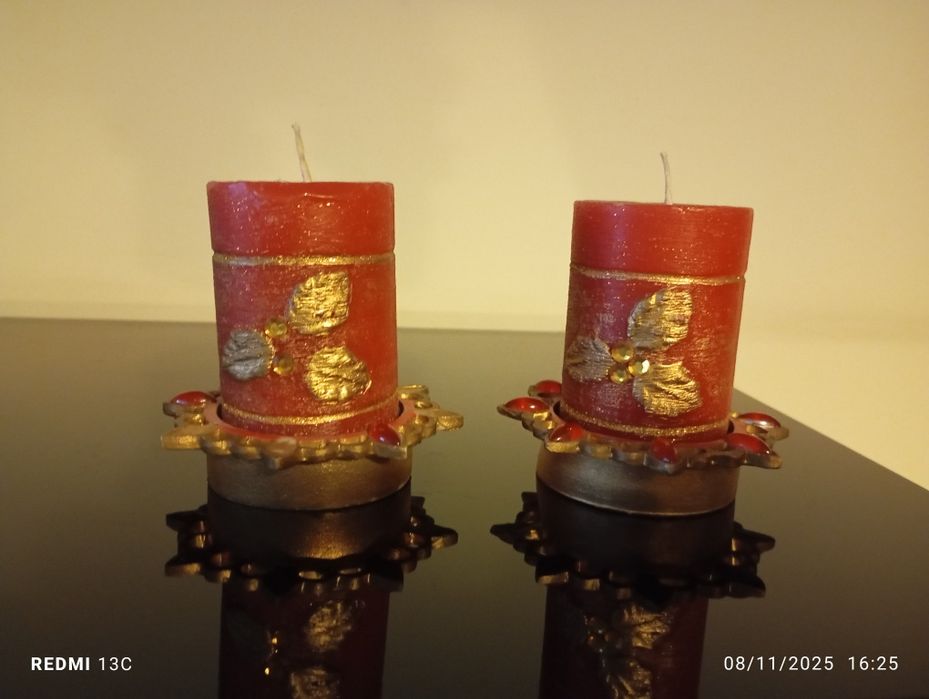 Velas natalícias decorativas