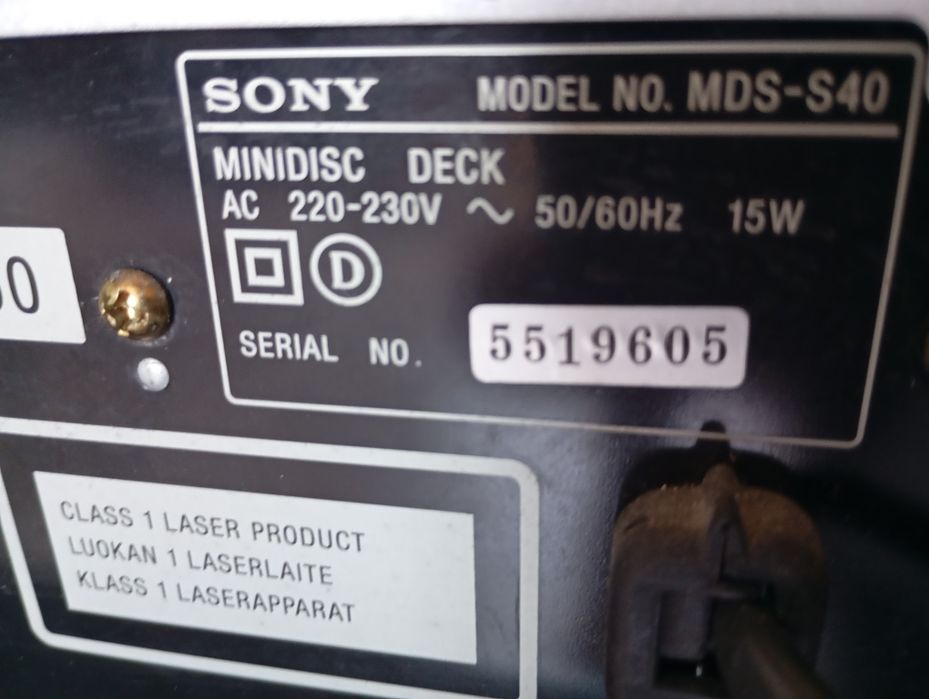 Sony Mds S40 com comando