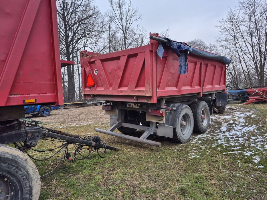 Przyczepa rolnicza tandem czeska bss panav Brandys okazja 3 stronny