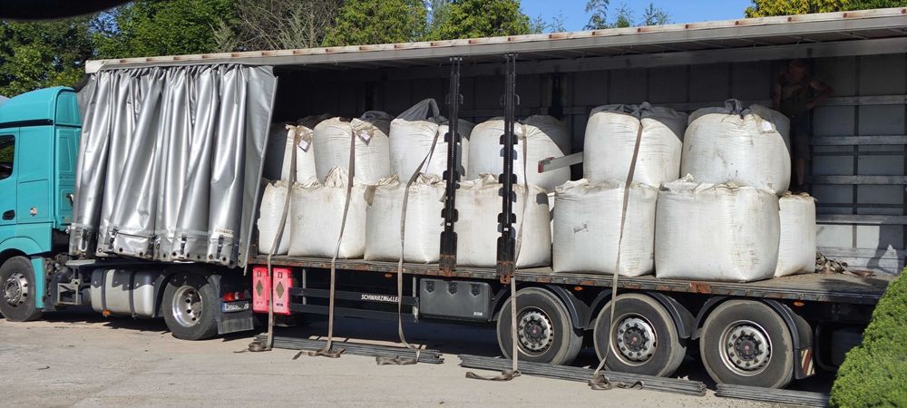 Pellet z łuski słonecznika 19,5MJ Big Bag zamiennik Groszek Dostawa