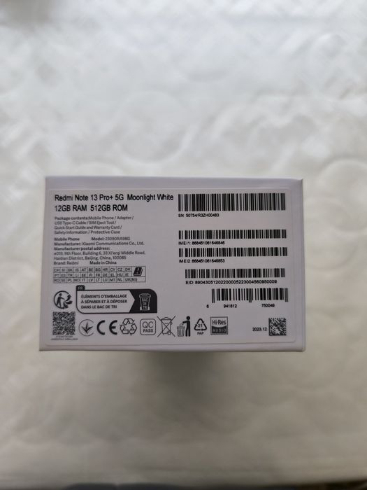 Xiaomi redmi note 13 pro plus 5g, pro+ 12/512