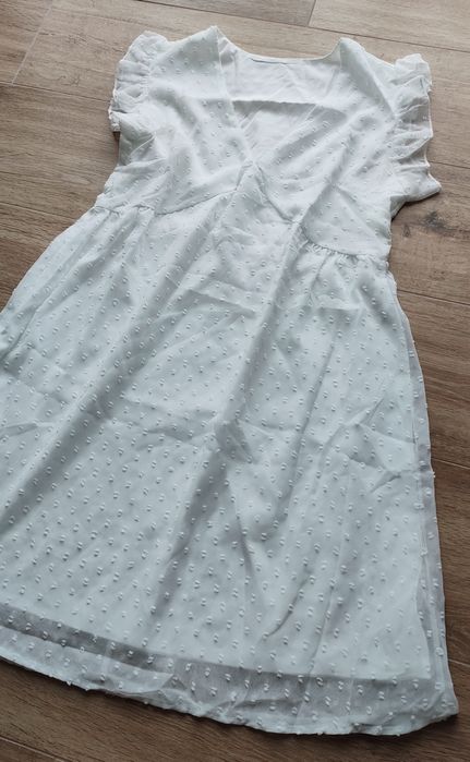 Jak nowa biała sukienka oversize S 36