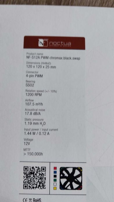 Noctua NF-S12A PWM chromax.black.swap