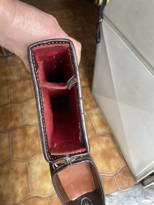 Funda pele vintage para arma pararelos