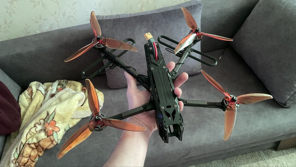 Фпв дрон 7" на крутій рамі