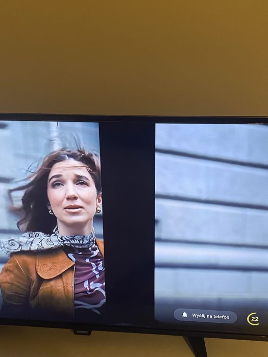 Telewizor philips uszkodzony działający