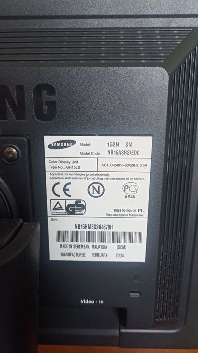 Продам Монитор Samsung 152 N