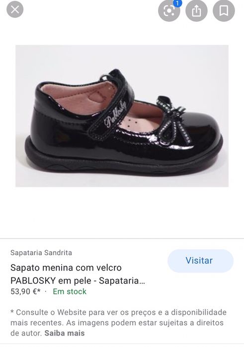 Sapatos Pablosky t21