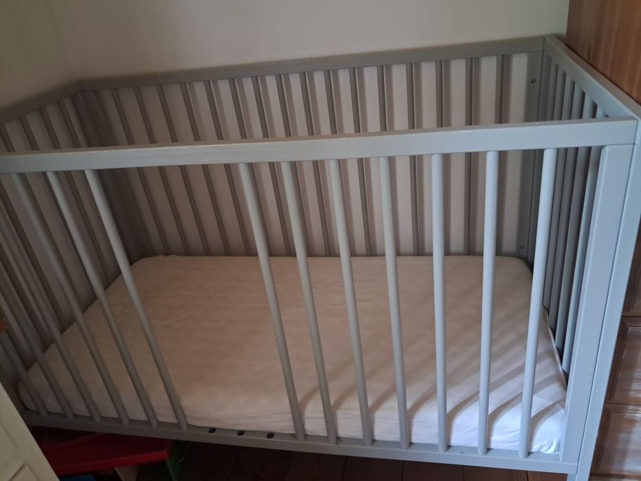 Łóżeczko drewniane 120x60