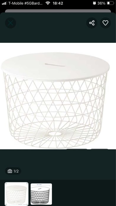 Stolik kawowy ikea Kviatbro 61cm