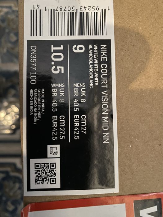 Sapatilhas nike court vision (42,5)
