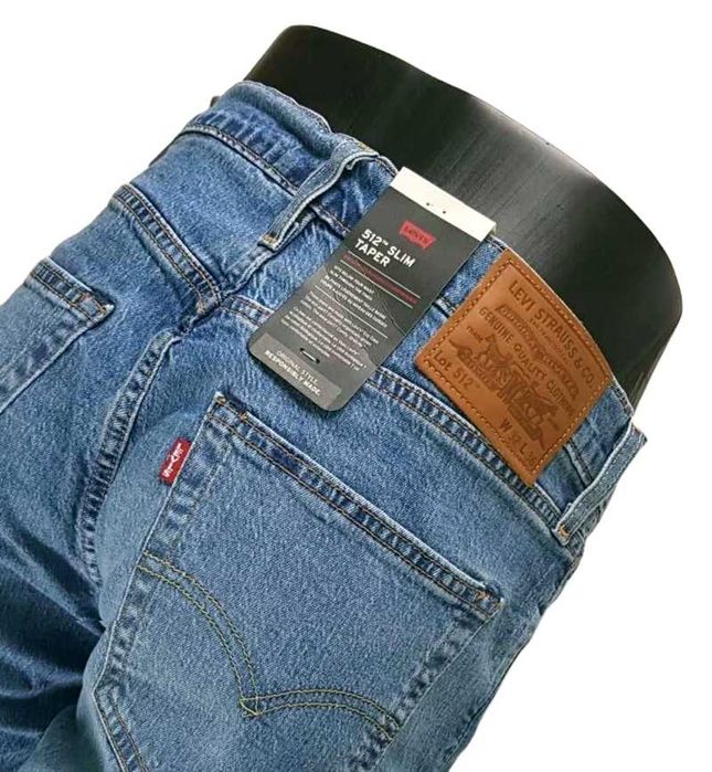 Męskie jeansy Levi's 512 Slim Taper oryginalne nowe Levisy - W32/L36