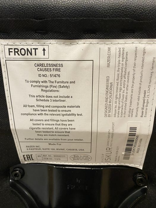 Крісло ігрове  Razer