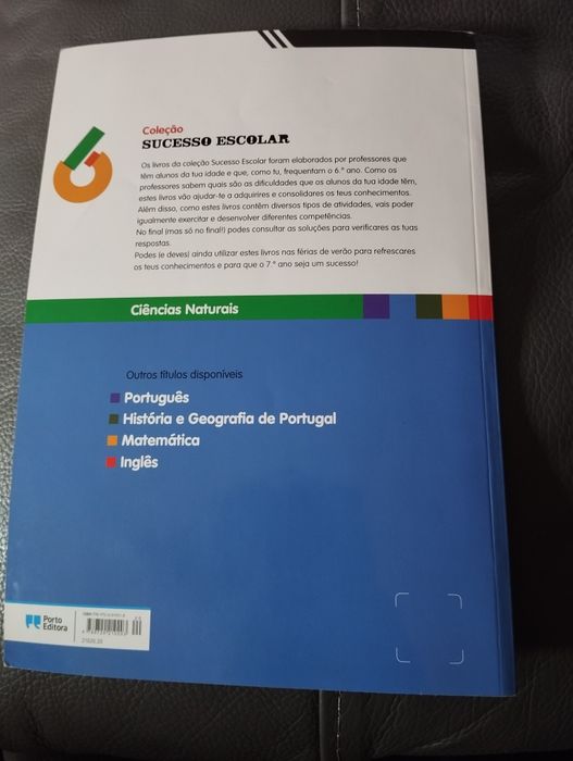 Sucesso Escolar Ciências Naturais 6° Ano Porto Editora