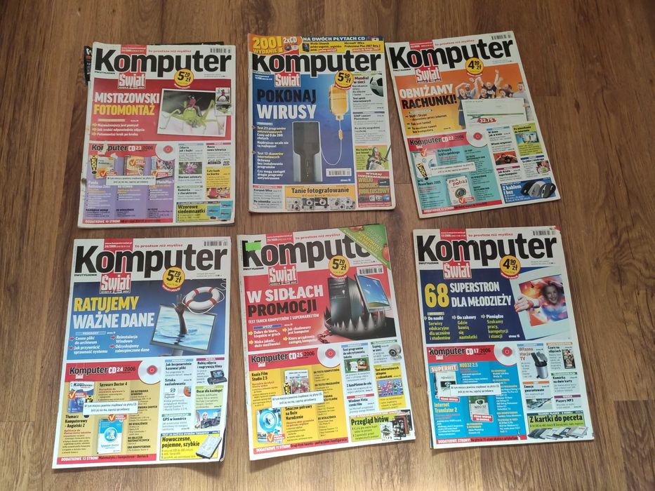 48x sztuk Komputer Świat, PC WORLD, Twój Niezbędnik, Ekspert 2001 - 2007