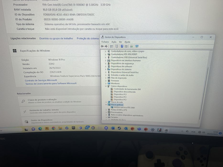 Computador gamer ”Torre” (todos os componentes estao a venda menos o gabinete e a fonte de alimentaçao)