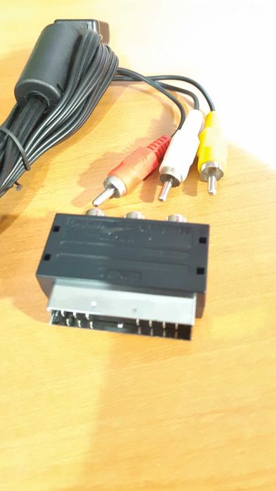 Переходник (адаптер) SCART 3RCA AV (тюльпан)