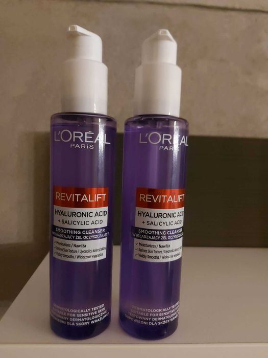 ZESTAW 2 SZT. L'Oreal Paris Revitalift wygładzający żel oczyszający
