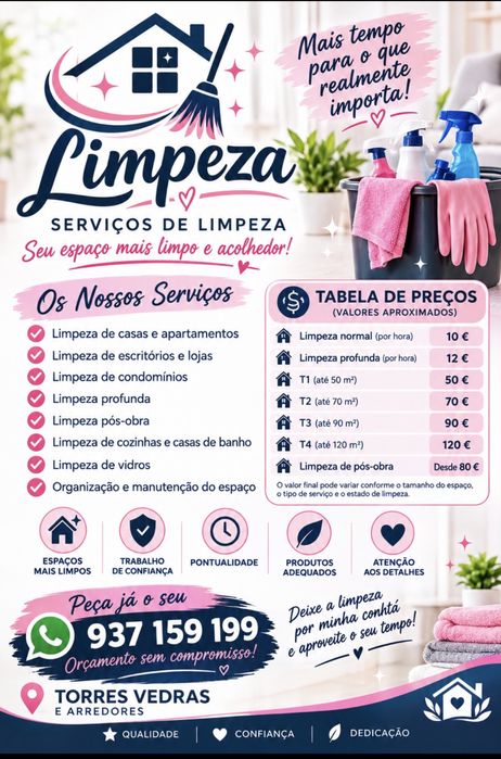 Limpeza Profissional em Torres Vedras