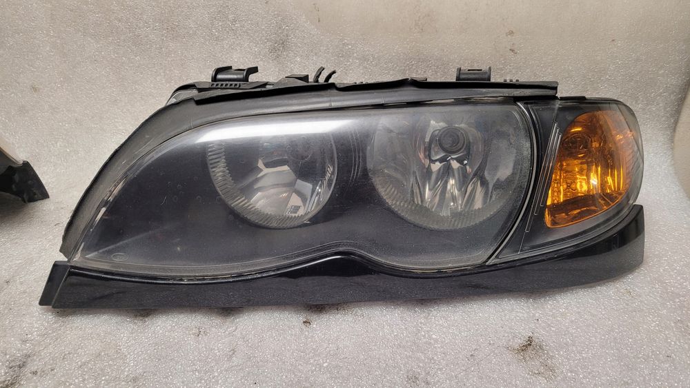 lampa przednia bmw 3 e46 lift komplet europa oryginalne zkw dem0ntaż
