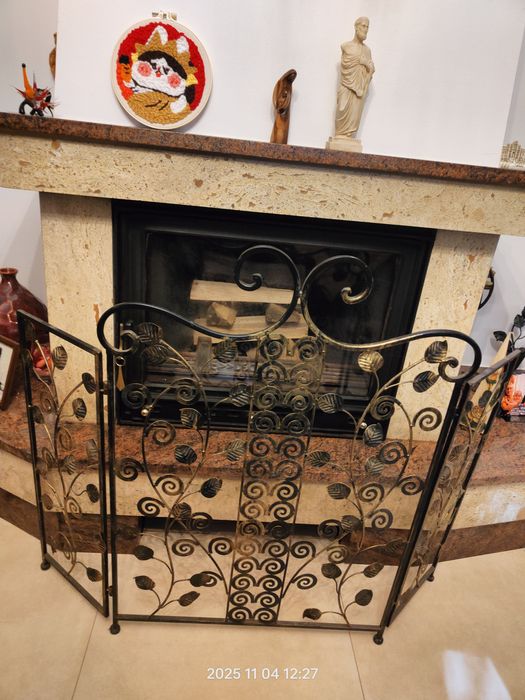 Parawan kominkowy, osłona kominka