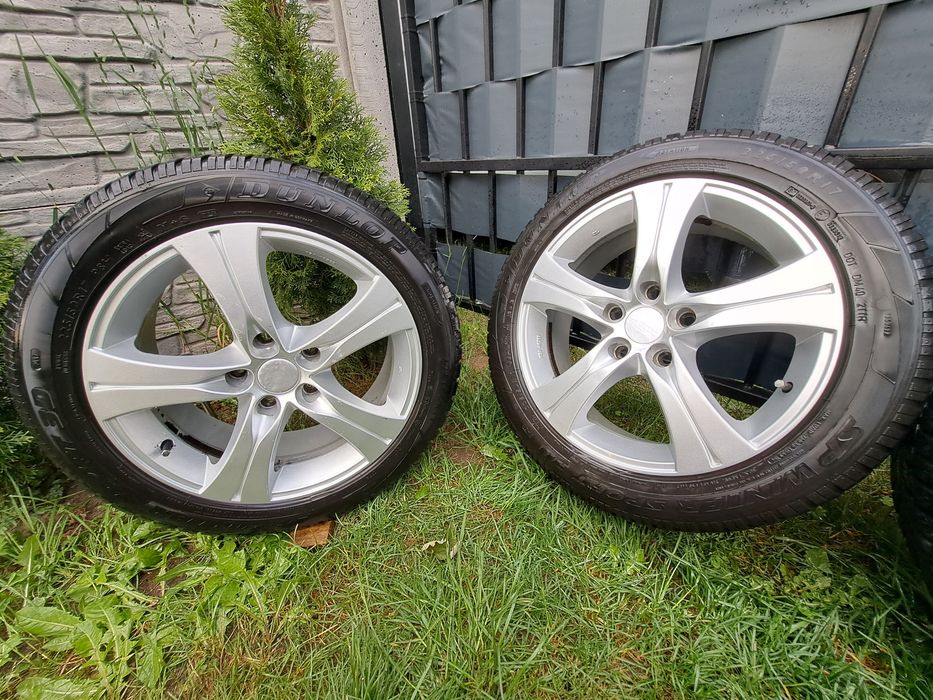 Alufelgi 17 5x120 BMW Opony Zimowe 225 50 6mm ET45 7,5J