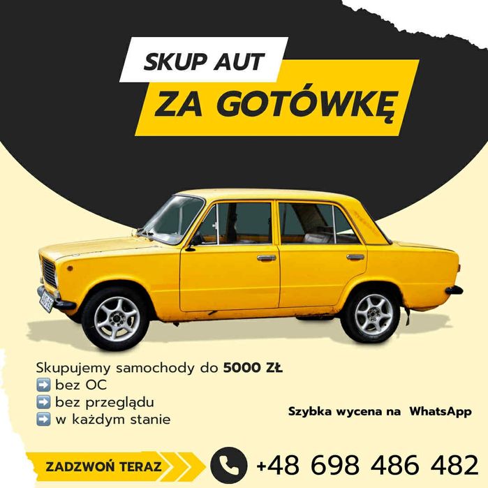 Skup samochodów do 5 000 zł gotówka
