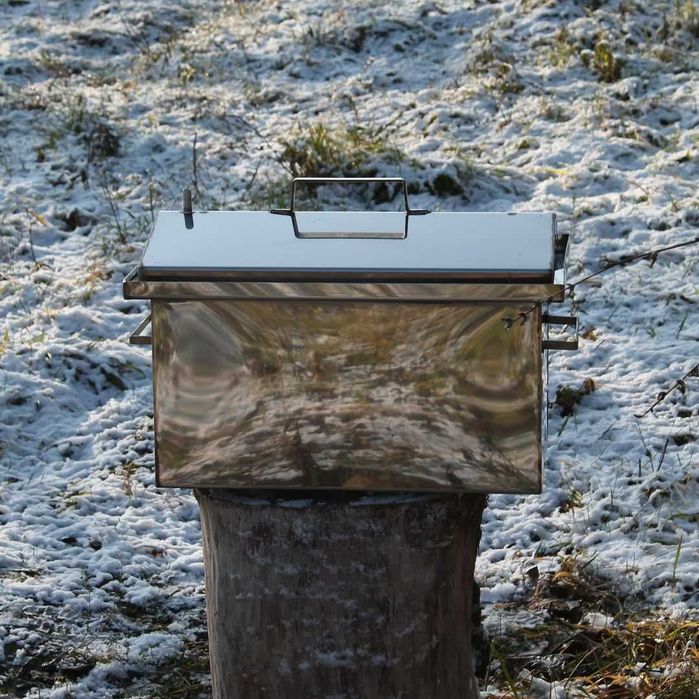 Коптильня нержавеющей стали с гидрозатвором Коптилка для копчения 2мм