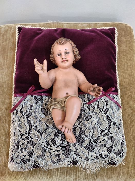 Almofadinha decorativa para colocar menino Jesus