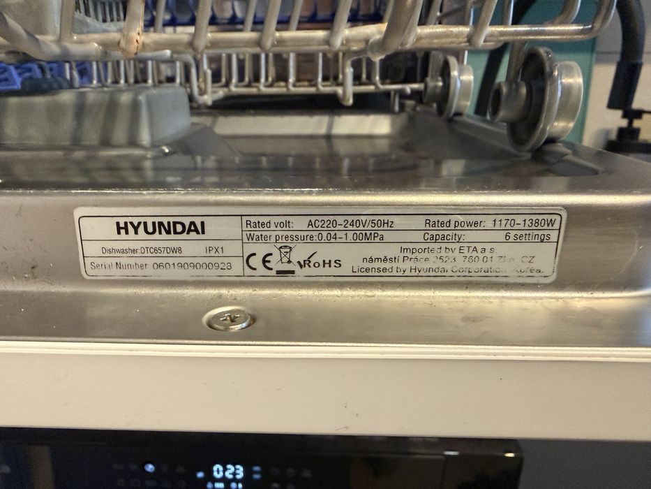 Zmywarka Hyundai wolnostajaca