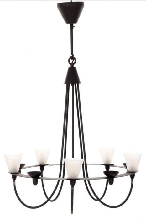 Candeeiro de tecto em metal 5 lumes