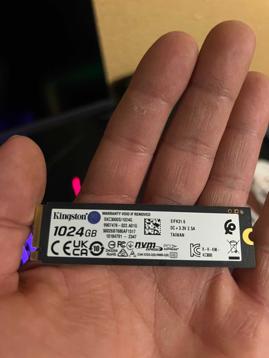 SSD-диск Kingston KC3000 3D NAND TLC 1TB M.2