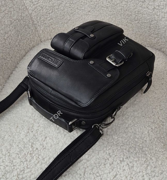 Мужская кожаная сумка Hill Burry 3060. Германия. Шкіряна сумка