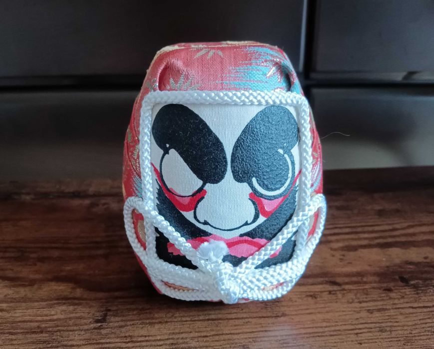 Unikalna Japońska lalka figurka Daruma styl Hime Daruma talizman 12 cm