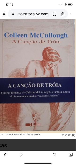 Lote 5 livros-A cancao de troia,hist do futuro,a cidadela branca,