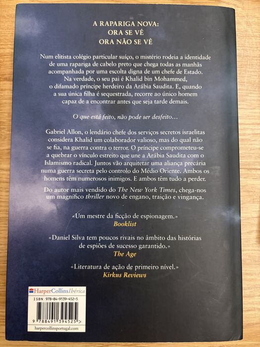 Conjunto de 6 livros de Daniel Silva: A Outra Mulher, O Confessor, O Assassino Inglês, A Rapariga Nova, Príncipe de Fogo