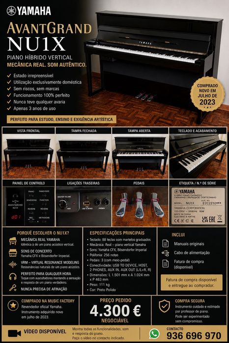 Piano Yamaha Avant Grand NU1X