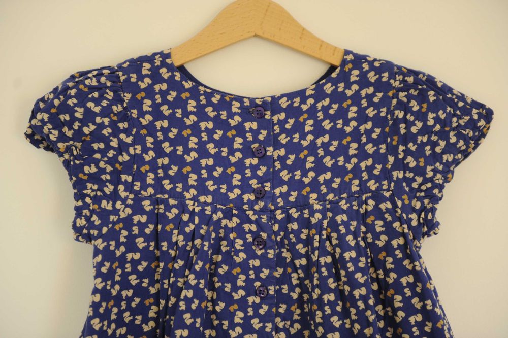 Vestido com lindo efeito em balão 5-6 anos