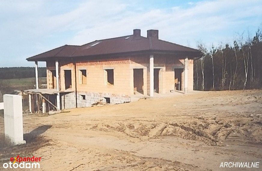 Dom willa do skończenia nad jeziorem Anastazewo duża działka spokoj...