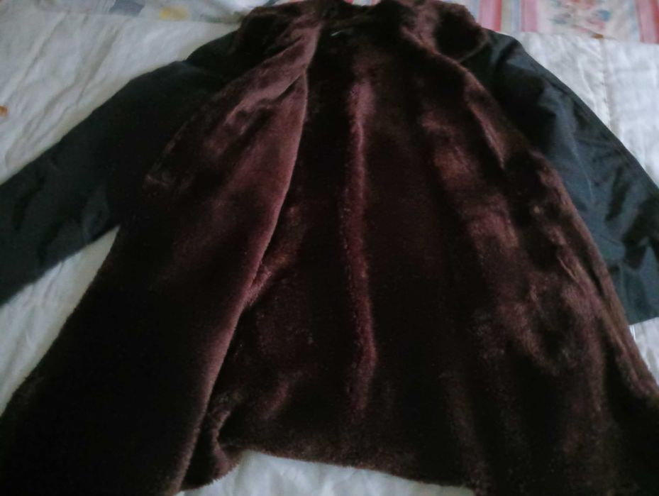 Casaco comprido homem inverno  impermeável tam. XL