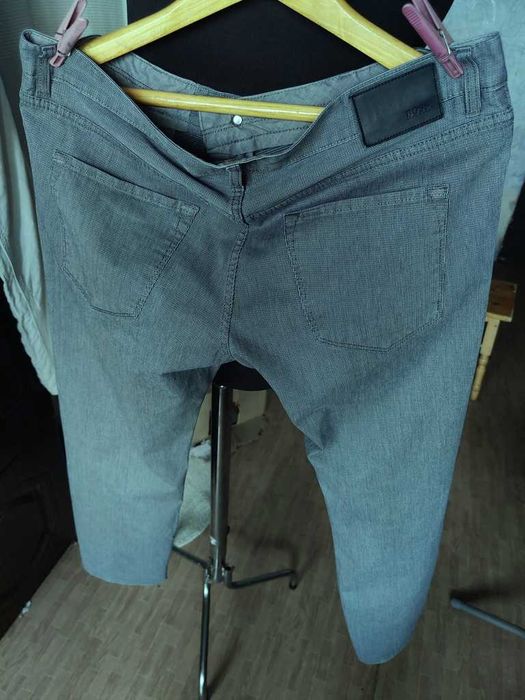 Джинсы (chino Hugo Boss jeans Germany w38 stretch grey.