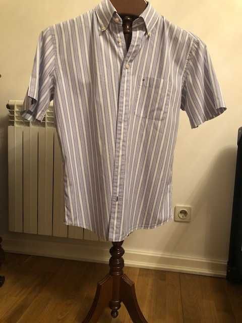 Camisa homem marca luxo Tommy Hilfiger, modelo desportivo