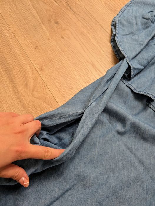 Sukienka letnia hiszpanka jeansowa S 36 mini