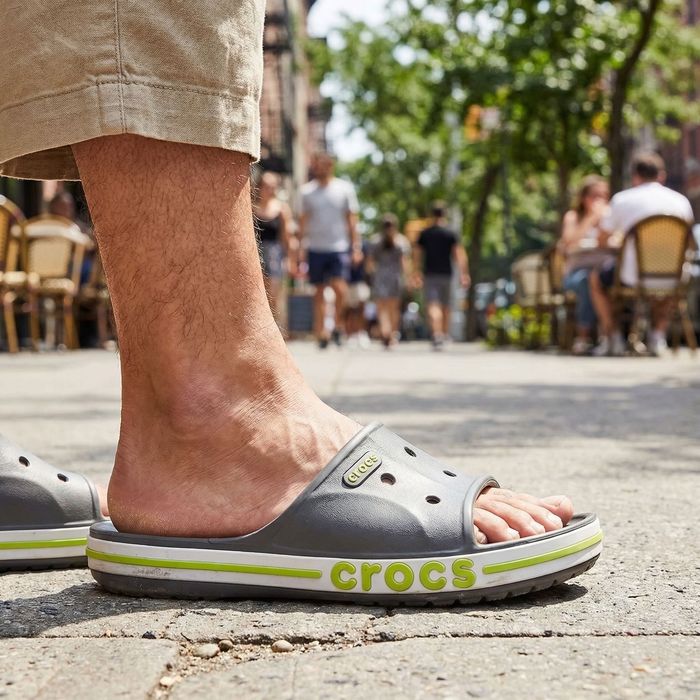 Оригінал Слайди Crocs Bayband Slide Charcoal сірі чоловічі крокси
