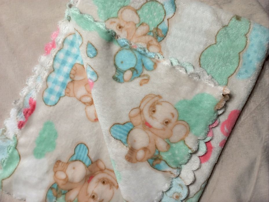 Пледик простинка у коляску та ліжечко